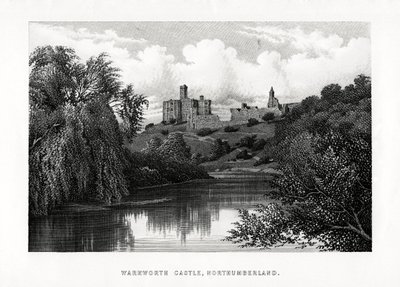 Warkworth kastély, Northumberland, 1896 alkotó: Unbekannt