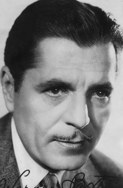 Warner Baxter, 1889-1951, amerikai színész, 1930-c1940-es évek. Aláírt fénykép alkotó: Unbekannt