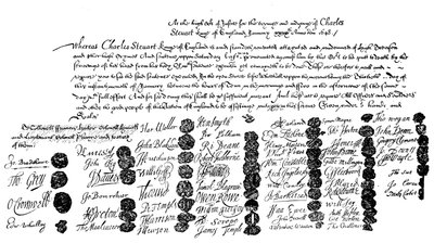 Károly király kivégzésének parancsa, 1648, 1909 alkotó: Unbekannt