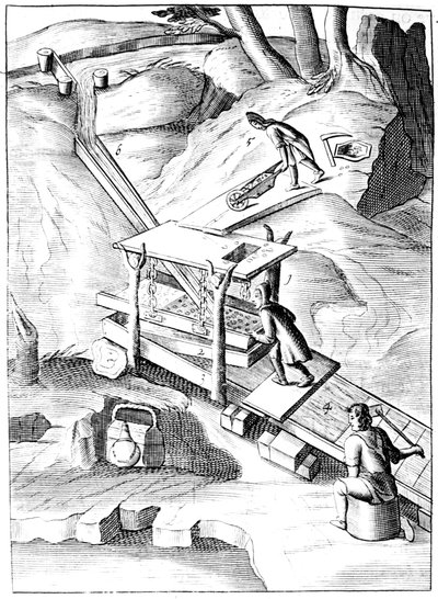 Mosóérc arany kinyerésére, 1683 alkotó: Unbekannt
