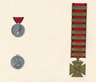Waterloo és katonai általános szolgálati érem 1793-1814, 19. század alkotó: Unbekannt