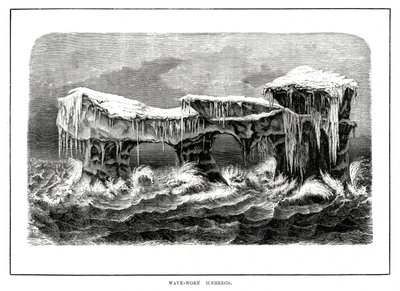 Hullám koptatta jéghegyek, 1877 alkotó: Unbekannt