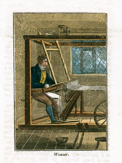 Takács a szövőszékénél, 1823 alkotó: Unbekannt