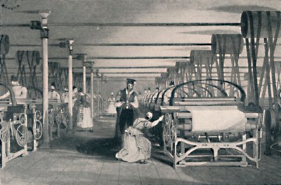 Szövőgép szövőgépekkel, 1835, 1904 alkotó: Unbekannt