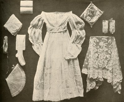 Miss Sara Hayes, Philadelphia esküvői jelmeze, 1750, 1937. alkotó: Unbekannt