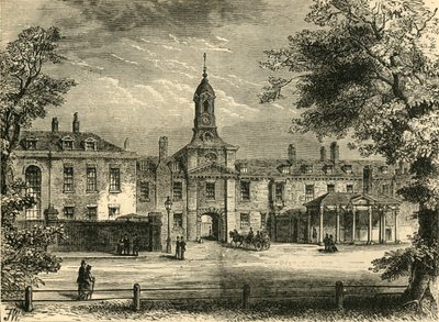A Kensington-palota nyugati frontja, 1876. alkotó: Unbekannt