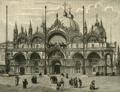 St. Marks nyugati frontja, Velence, 1890. alkotó: Unbekannt