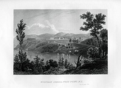 West Point Katonai Iskola, New York, 1855 alkotó: Unbekannt