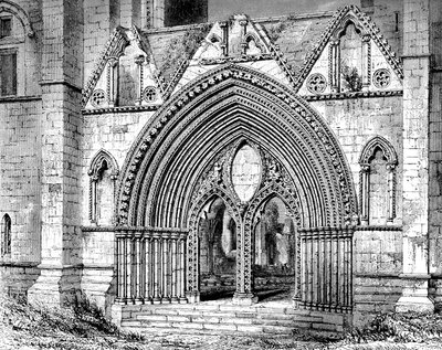 Elgin katedrális nyugati ajtaja, Elgin, Moray, Skócia, 1908-1909 alkotó: Unbekannt