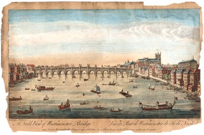 Westminster Bridge, London, 1753 alkotó: Unbekannt