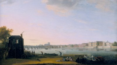„Westminster Bridge and Whitehall from Lambeth”, 1775 alkotó: Unbekannt