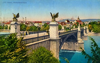 Wettstein híd, Bázel, Svájc, 1936 alkotó: Unbekannt