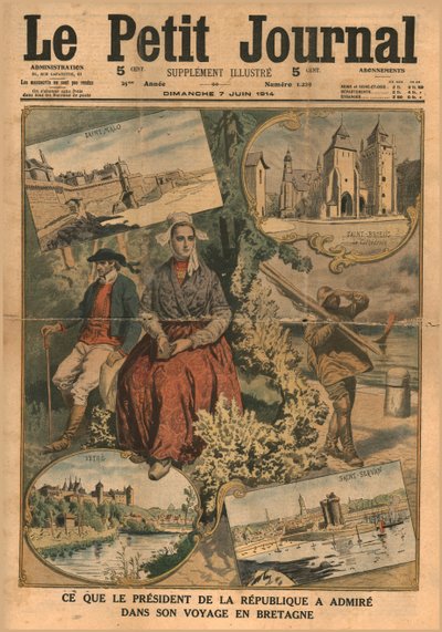 Amit az elnök csodált bretagne-i útja során, 1914-ben. alkotó: Unbekannt