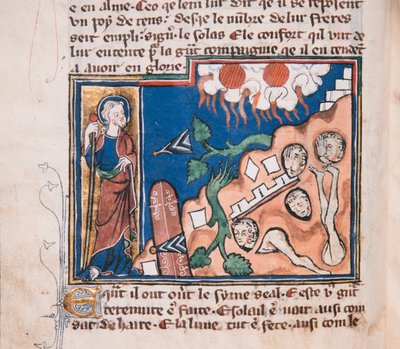Amikor felkel, hogy megremegjen a föld... Miniatűr: Apocalypse de saint Jean, 1320 körül. alkotó: Unbekannt