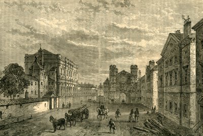 Whitehall, A Holbein Gateway felé nézve, 1881. alkotó: Unbekannt