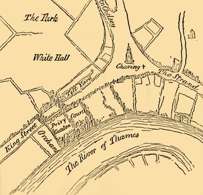 Whitehall VIII. Henrik uralkodása idején, 1881. alkotó: Unbekannt