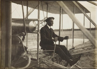 Wilbur Wright a szórólapon, 1908. alkotó: Unbekannt