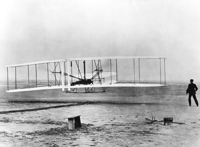Wilbur és Orville Wright és az első motoros repülés, Észak-Karolina, 1903. december 17. alkotó: Unbekannt
