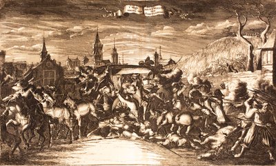A fürstenbergi William Egon 1674-ben, 1675-ben támadott edzőjében Kölnben. alkotó: Unbekannt