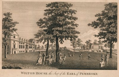 Wilton House, Pembroke grófjának székhelye, 1779. alkotó: Unbekannt