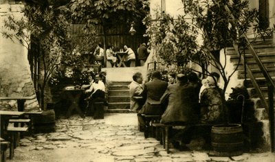 Pincészet Grinzingben, Bécsben, Ausztriában, 1935. alkotó: Unbekannt