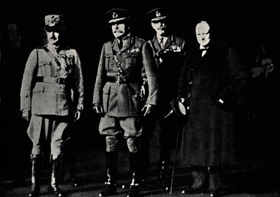 Diaz tábornokkal és Haig tábornagykal, 1919, 1945. alkotó: Unbekannt