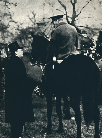 V. György királlyal a katonai gyakorlatokon, 1913, 1945. alkotó: Unbekannt
