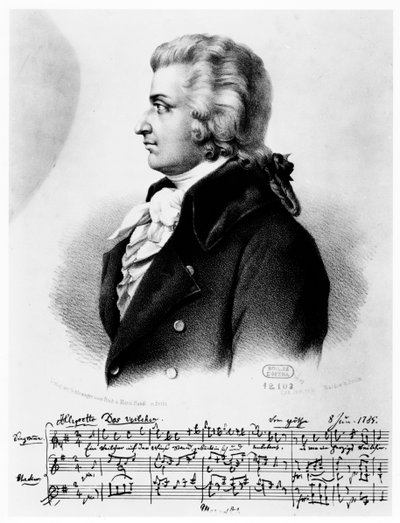 Wolfgang Amadeus Mozart 1756-1791, c1790 alkotó: Unbekannt