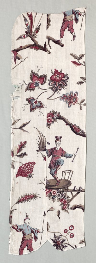 Fatömb nyomott textiltöredékek, c. 1785. alkotó: Unbekannt