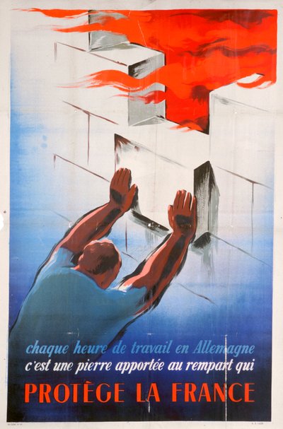 A németországi munka megvédi Franciaországot, 1944 alkotó: Unbekannt