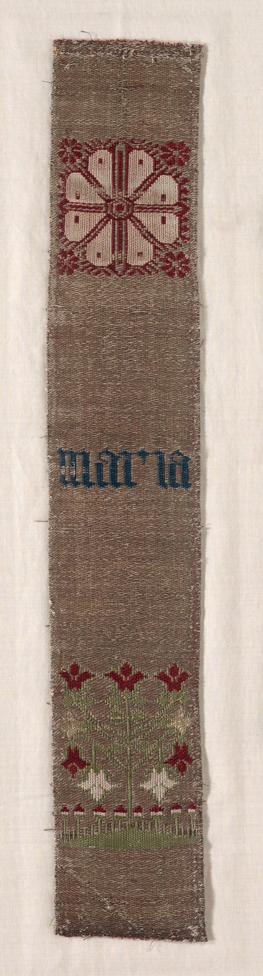 Szövött szalag, 1300-1400-as évek. alkotó: Unbekannt