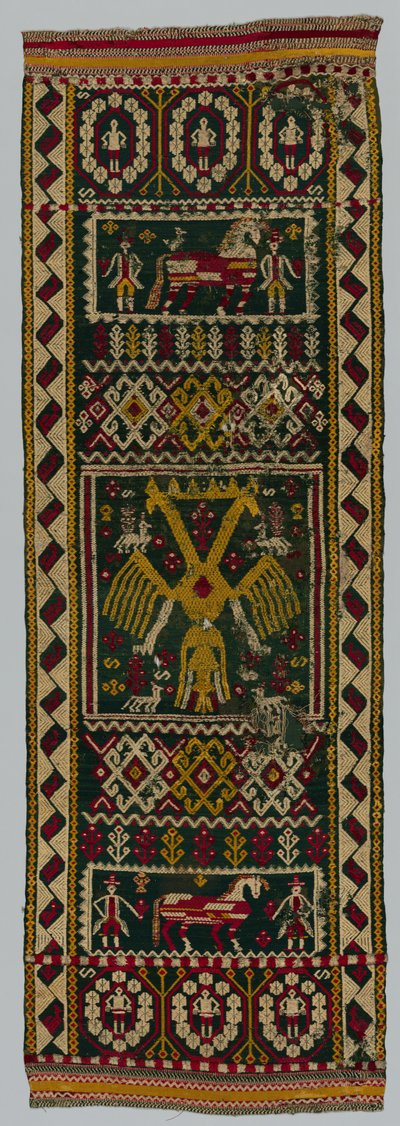 Szövött láda- vagy ágytakaró, 1700-as évek. alkotó: Unbekannt