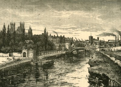 York, az Ouse-ból, 1898. alkotó: Unbekannt
