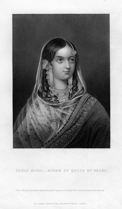 Zenat Mahal – Begum vagy Delhi királynője, 19. század alkotó: Unbekannt