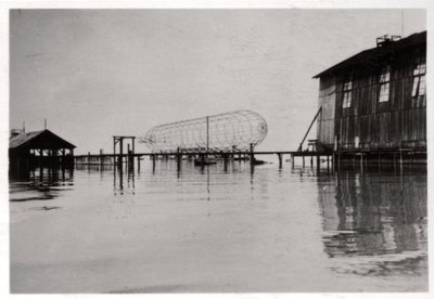 Zeppelin LZ 6 építés alatt, Németország, 1909 1933 alkotó: Unbekannt