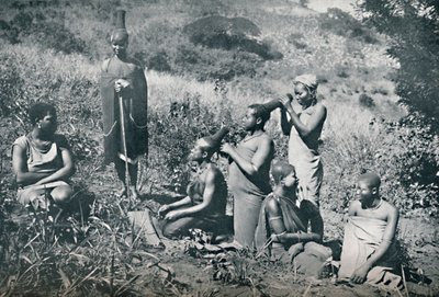 Zulu lányok fodrászata, 1912 alkotó: Unbekannt