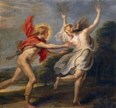 Daphne és Apollo (olaj) alkotó: Unbekannt Unbekannt
