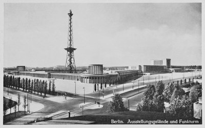 Kiállítótermek és műsorszóró torony, Charlottenburg, Berlin, 1930 körül alkotó: Unbekannt Unbekannt