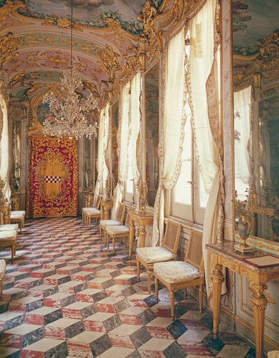 Tükrök galériája Lorenzo de Ferrari freskóival, Palazzo Spinola, Genova, Olaszország alkotó: Unbekannt Unbekannt