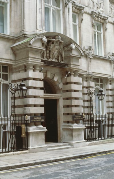 Institute of Chartered Accountants, Moorgate Place, London EC2 alkotó: Unbekannt Unbekannt