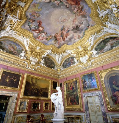Sala di Giove (Jupiter szoba) belseje Pietro da Cortona festményeivel, Palazzo Pitti, Firenze, Olaszország alkotó: Unbekannt Unbekannt