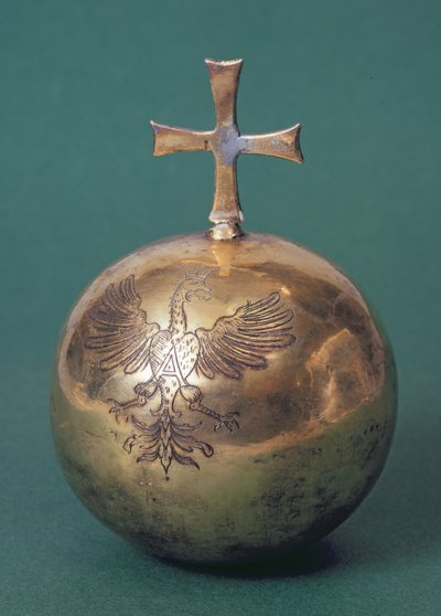 Anna Jagelló királynő gömbje, Anna királynő rendelte meg koronázási dísztárgyai részeként, 1572 körül alkotó: Unbekannt Unbekannt