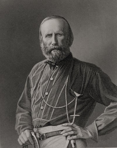 Giuseppe Garibaldi (1807-82) portréja, amelyet William Holl (1807-71) vésett fényképről, kocsma. írta William Mackenzie alkotó: Unbekannt Unbekannt