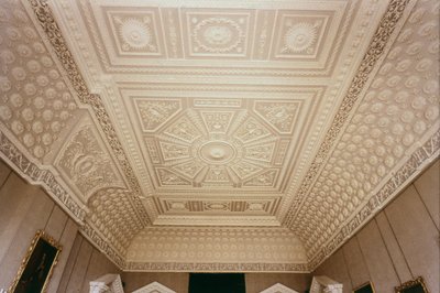 Szalon mennyezet, Claydon House, Buckinghamshire, 1768 körül alkotó: Unbekannt Unbekannt
