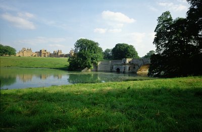 Kilátás a tóra, a Blenheim-palota, Oxfordshire alkotó: Unbekannt Unbekannt