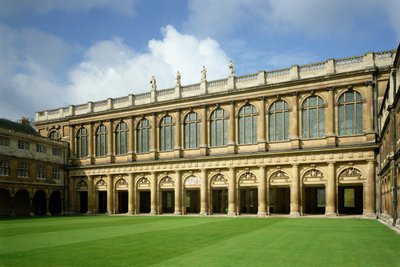 Kilátás a Wren Könyvtár Nagy udvarára, Trinity College, Cambridge alkotó: Unbekannt Unbekannt