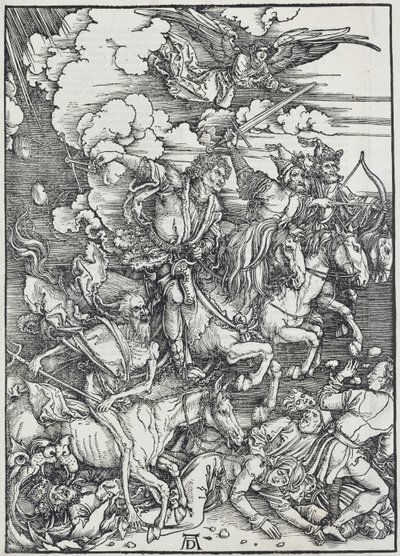 05. Albrecht Dürer, Apokalipszis, III. A négy apokaliptikus lovas, Prágai Nemzeti Galéria, III. alkotó: Unbekannter Künstler
