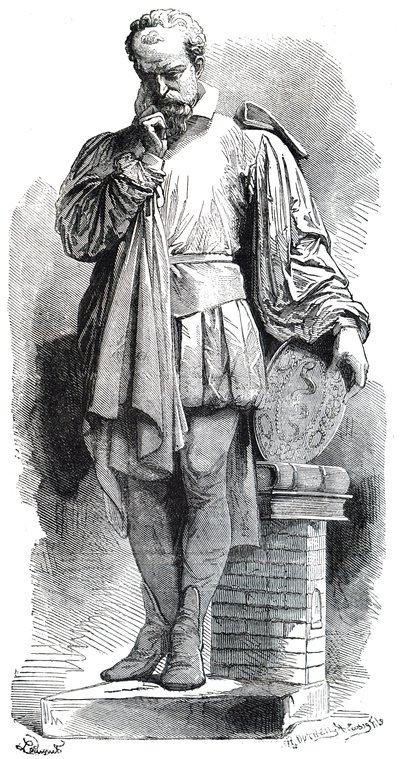 Bernard Palissy szobra. alkotó: Unbekannt