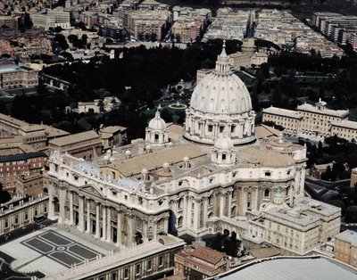 A római Szent Péter-bazilika légi felvétele (fotó) alkotó: Unbekannt