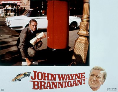 Douglashichok Brannigan filmplakátja John Wayne főszereplésével 1975 alkotó: Unbekannt